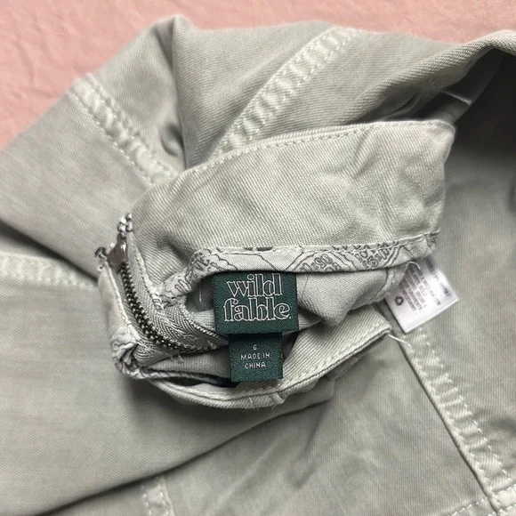 Wild Fable Green Pleated Mini Skirt - Picture 2 of 3